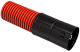 Труба гофрированная двустенная ПНД d=110мм красная (100м) IEK