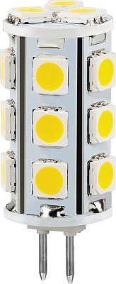 Лампа светодиодная "FERON" 27LED 4W G4 2700К 12В 320Лм LB-404