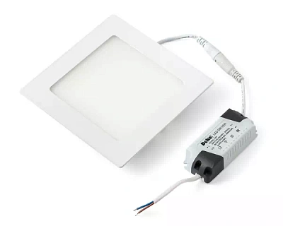 Светильник 18Вт встраиваемый квадрат белый 4000К металл 147(133)мм (ультратонкий) DEKO
